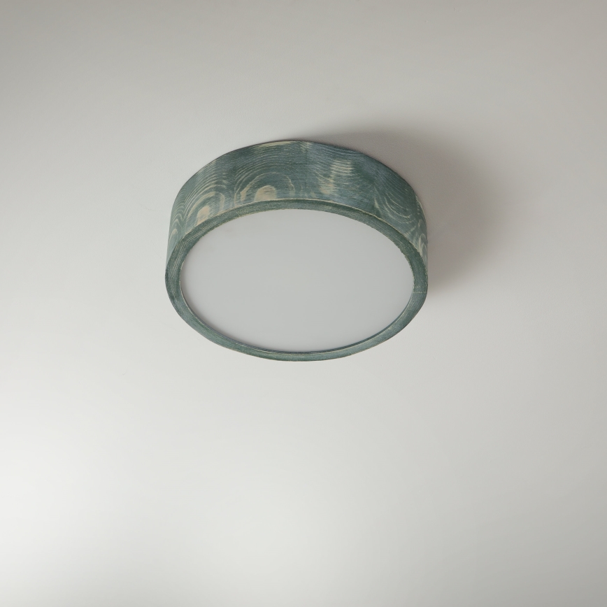 Brilagi - Lámpara de techo PINO 1xE27/15W/230V pino/verde diámetro 27,5 cm