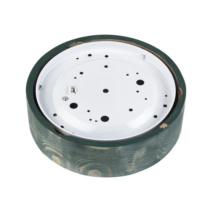 Brilagi - Lámpara de techo PINO 1xE27/15W/230V pino/verde diámetro 27,5 cm