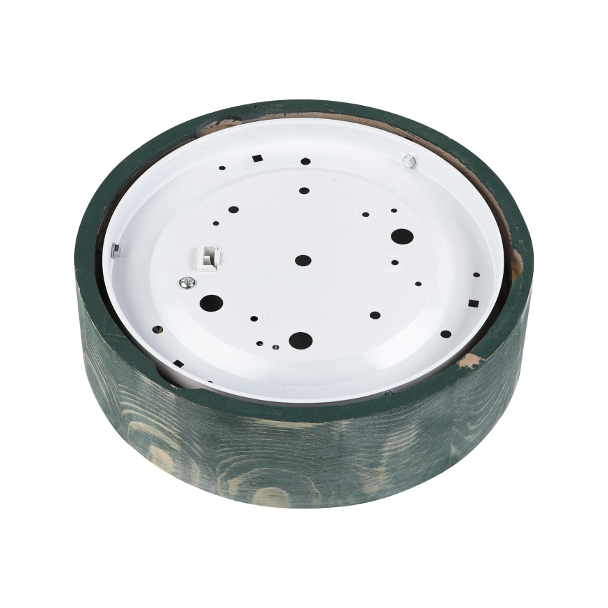 Brilagi - Lámpara de techo PINO 1xE27/15W/230V pino/verde diámetro 27,5 cm