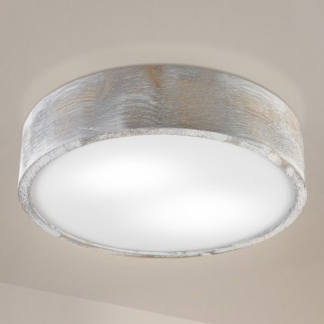 Brilagi - Lámpara de techo PINO 2xE27/15W/230V pino/plateado Ø 37,5 cm