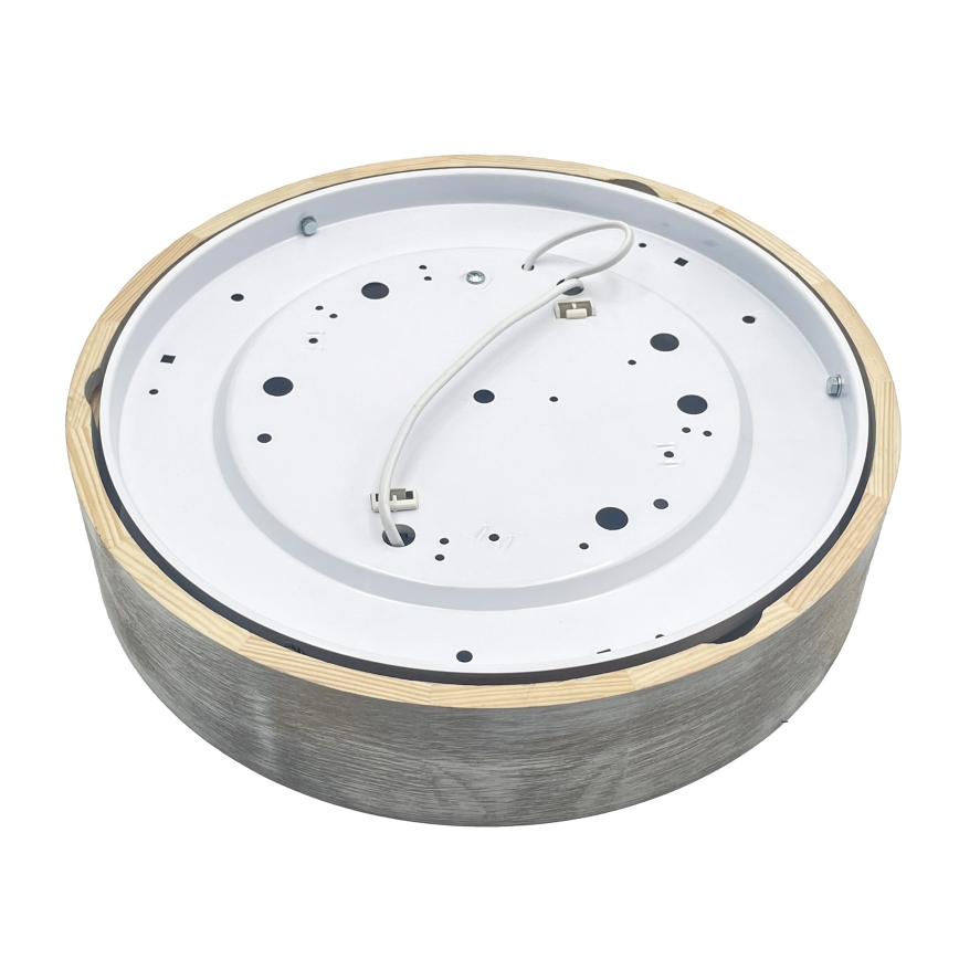 Brilagi - Lámpara de techo PINO 2xE27/15W/230V pino/plateado Ø 37,5 cm