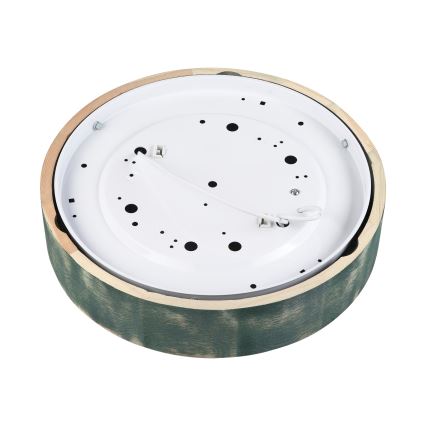 Brilagi - Lámpara de techo PINO 2xE27/15W/230V pino/verde Ø 37,5 cm