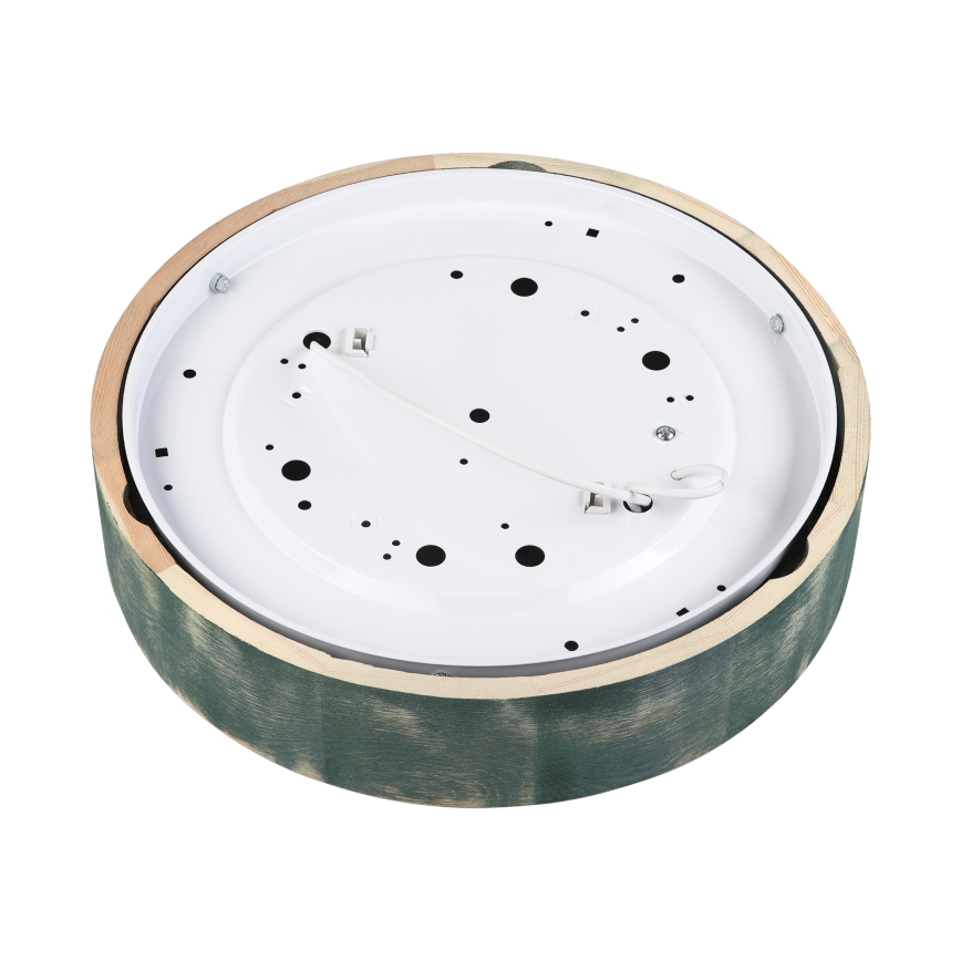 Brilagi - Lámpara de techo PINO 2xE27/15W/230V pino/verde Ø 37,5 cm