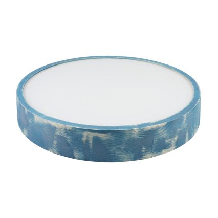 Brilagi - Lámpara de techo PINO 3xE27/15W/230V pino/azul Ø 47,5 cm