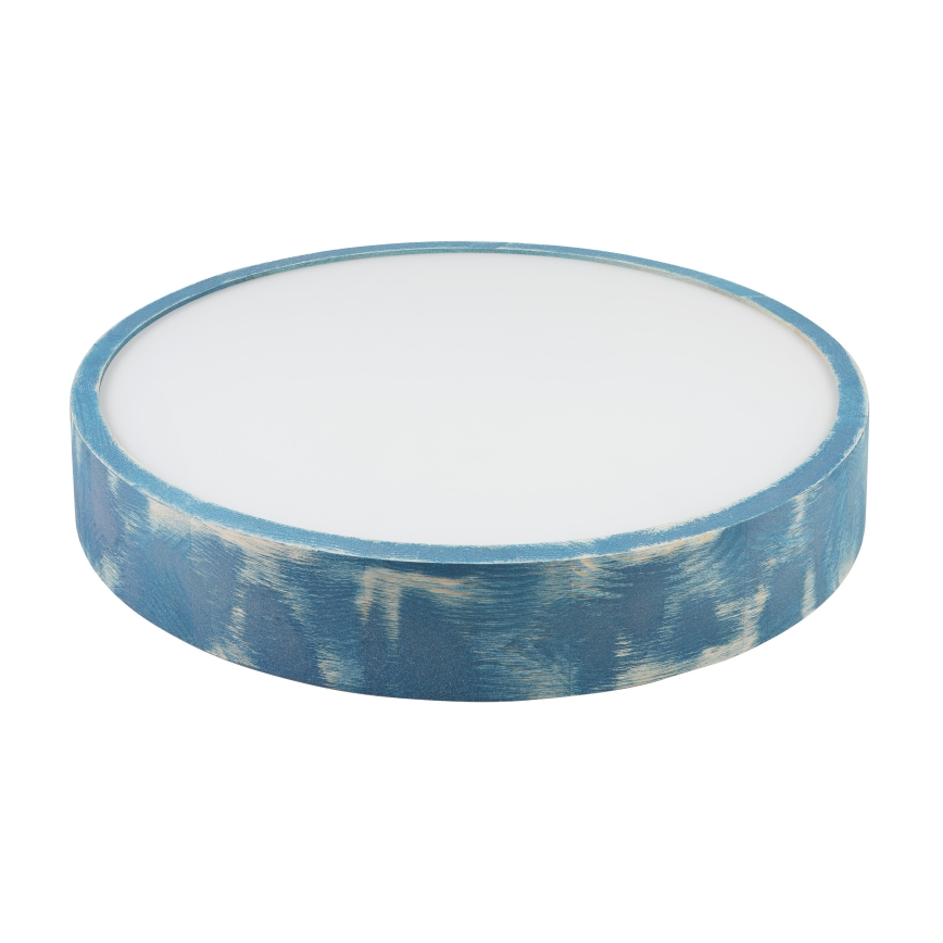 Brilagi - Lámpara de techo PINO 3xE27/15W/230V pino/azul Ø 47,5 cm