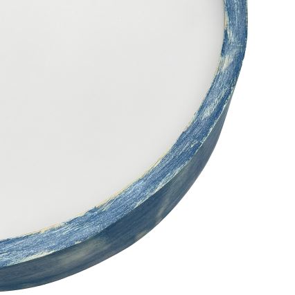 Brilagi - Lámpara de techo PINO 3xE27/15W/230V pino/azul Ø 47,5 cm