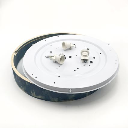 Brilagi - Lámpara de techo PINO 3xE27/15W/230V pino/azul Ø 47,5 cm