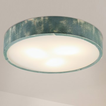 Brilagi - Lámpara de techo PINO 3xE27/15W/230V pino/verde Ø 47,5 cm
