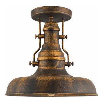 Brilagi - Lámpara de techo PYRONIC 1xE27/40W/230V, diámetro 32 cm, bronce/pátina