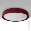 Brilagi - Lámpara de techo regulable LUCIA LED/48W/230V 3000-6500K Ø 41 cm roja + mando a distancia