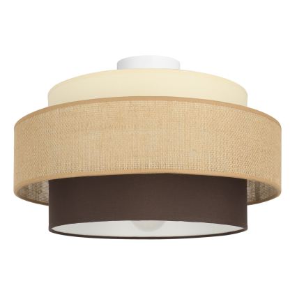 Brilagi - Lámpara de techo RESNA 1xE27/60W/230V, diámetro 40 cm, beige/negro