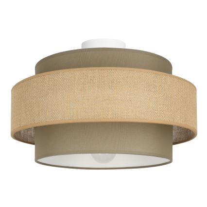 Brilagi - Lámpara de techo RESNA 1xE27/60W/230V Ø 40 cm marrón/beige
