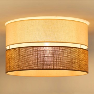 Brilagi - Lámpara de techo ROYAL YUTE 1xE27/15W/230V Ø 40 cm beige/crema