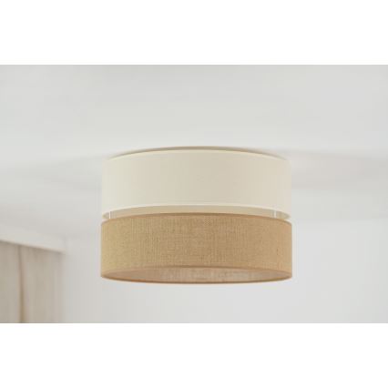 Brilagi - Lámpara de techo ROYAL YUTE 1xE27/15W/230V Ø 40 cm beige/crema