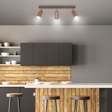 Brilagi - Lámpara de techo SELE 3xGU10/30W/230V beige