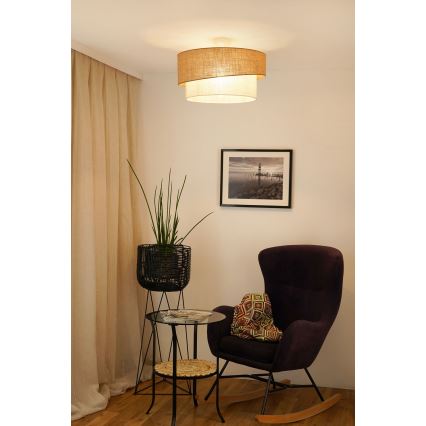 Brilagi - Lámpara de techo SHINE 1xE27/15W/230V diá. 50 cm beige/color crema