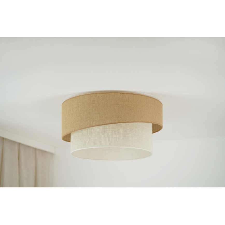 Brilagi - Lámpara de techo SHINE 1xE27/15W/230V Ø 50 cm beige/crema