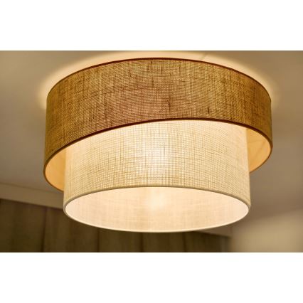 Brilagi - Lámpara de techo SHINE 1xE27/15W/230V Ø 50 cm beige/crema