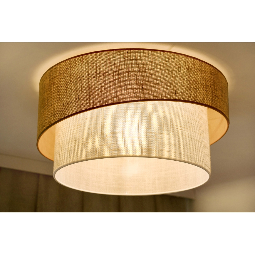Brilagi - Lámpara de techo SHINE 1xE27/15W/230V Ø 50 cm beige/crema