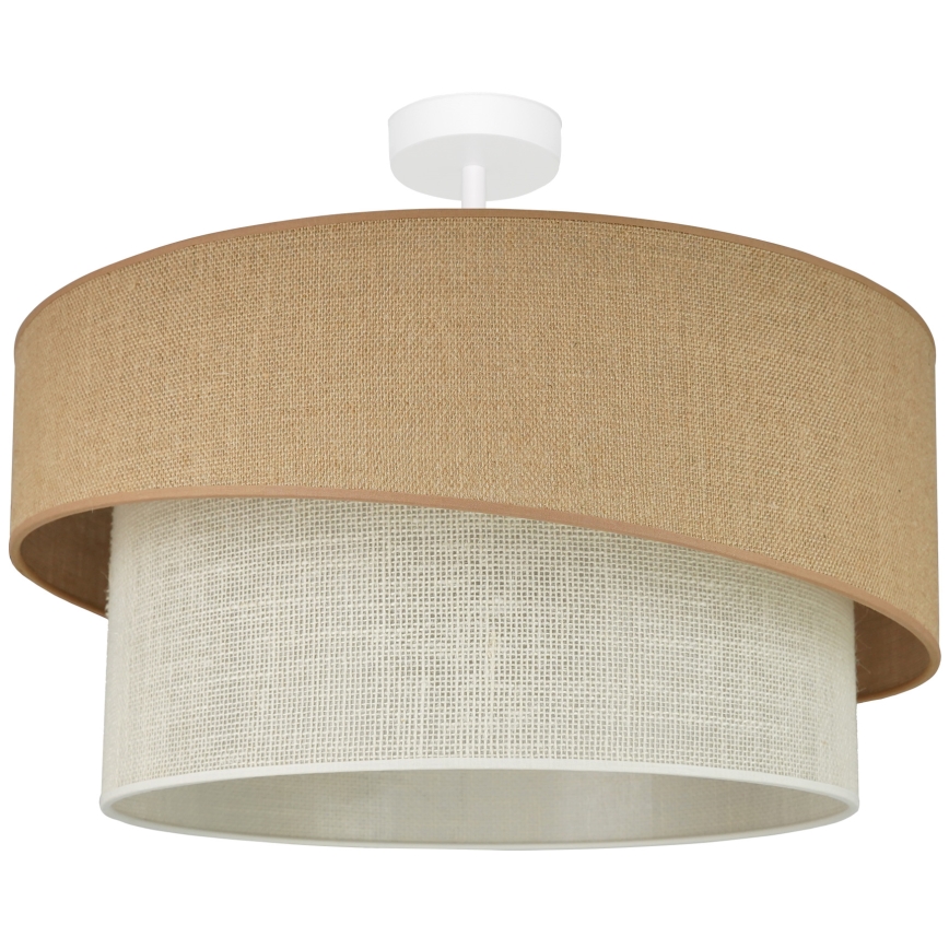 Brilagi - Lámpara de techo empotrada SHINE 1xE27/15W/230V Ø 50 cm beige/crema