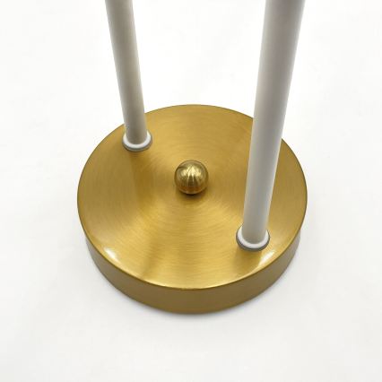 Brilagi - Lámpara de techo sobrepuesta MALIVA 4xE14/15W/230V dorada/blanca