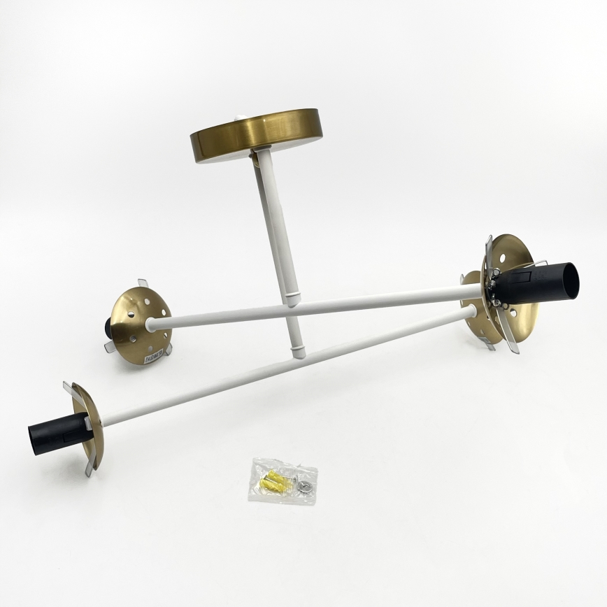 Brilagi - Lámpara de techo sobrepuesta MALIVA 4xE14/15W/230V dorada/blanca