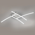 Brilagi - Lámpara de techo STRIPES LED/32W/230V 69x69 cm plateada