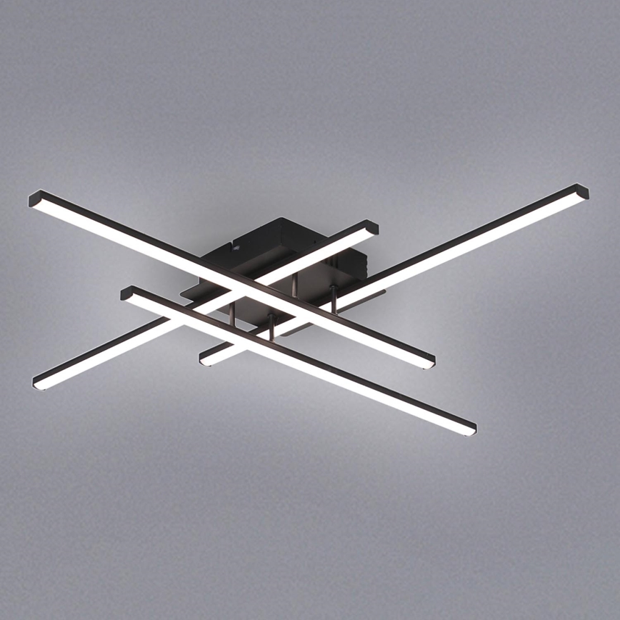 Brilagi - Lámpara de techo STRIPES LED/37W/230V 68x68 cm negra