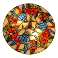 Brilagi - Lámpara de techo Tiffany de vitral JUNGLE 3xE27/60W/230V, diámetro 40 cm
