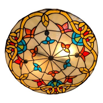 Brilagi - Lámpara de techo Tiffany de vitral MIRABELLA 3xE27/60W/230V Ø 40 cm