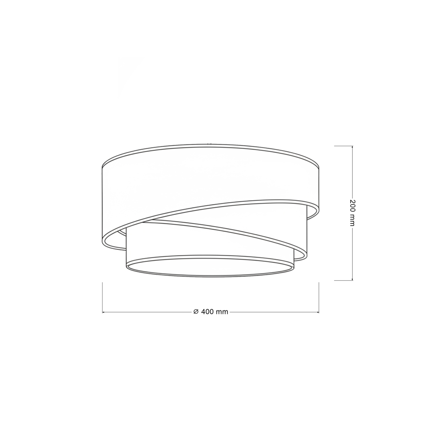 Brilagi - Lámpara de techo TRIO 1xE27/60W/230V Ø 40 cm marrón/beige/blanco
