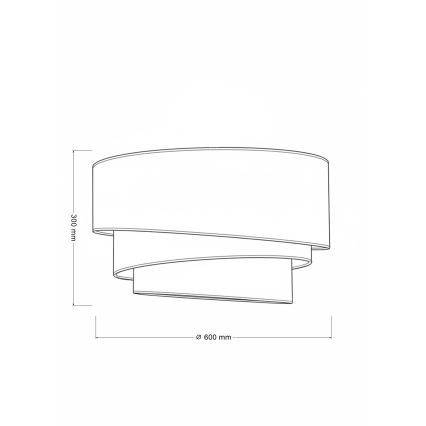 Brilagi - Lámpara de techo TRIO 3xE27/60W/230V Ø 60 cm marrón/beige/blanco