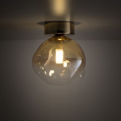 Brilagi - Lámpara de techo VULCANO 1xG9/8W/230V dorada/beige ahumado