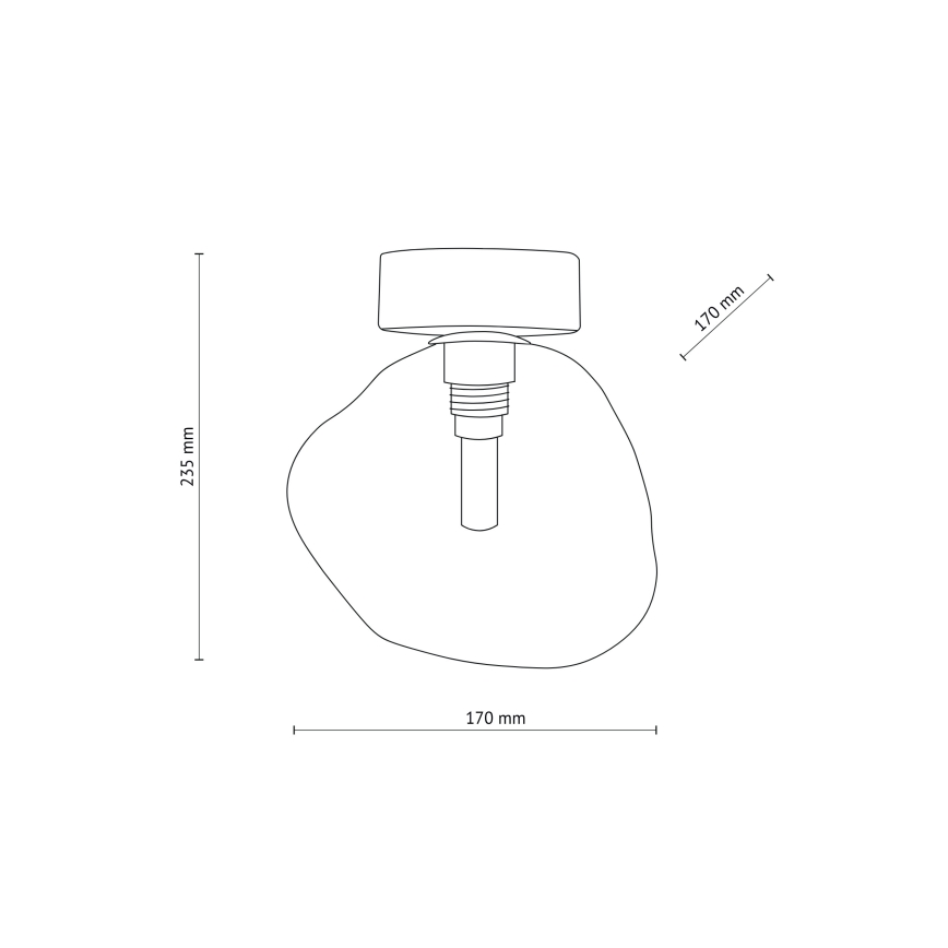 Brilagi - Lámpara de techo VULCANO 1xG9/8W/230V dorada/beige ahumado