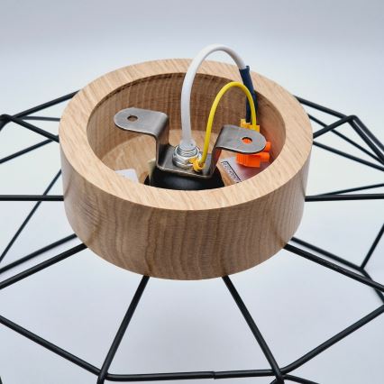 Brilagi - Lámpara de techo WOODY BASKET 1xE27/60W/230V roble nogal