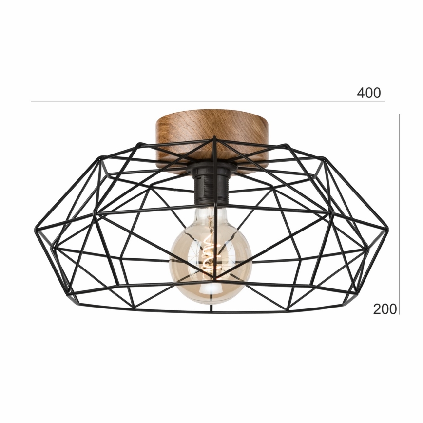 Brilagi - Lámpara de techo WOODY BASKET 1xE27/60W/230V roble nogal