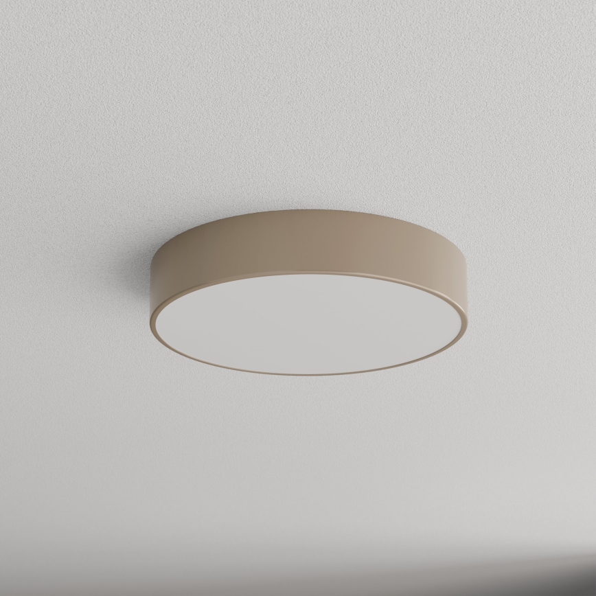 Brilagi - Plafón de exterior con sensor CLARE 3xE27/72W/230V diá. 40 cm IP54 beige