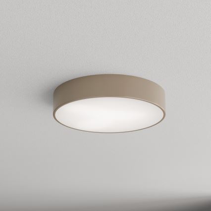 Brilagi - Plafón de exterior con sensor CLARE 3xE27/72W/230V diá. 40 cm IP54 beige