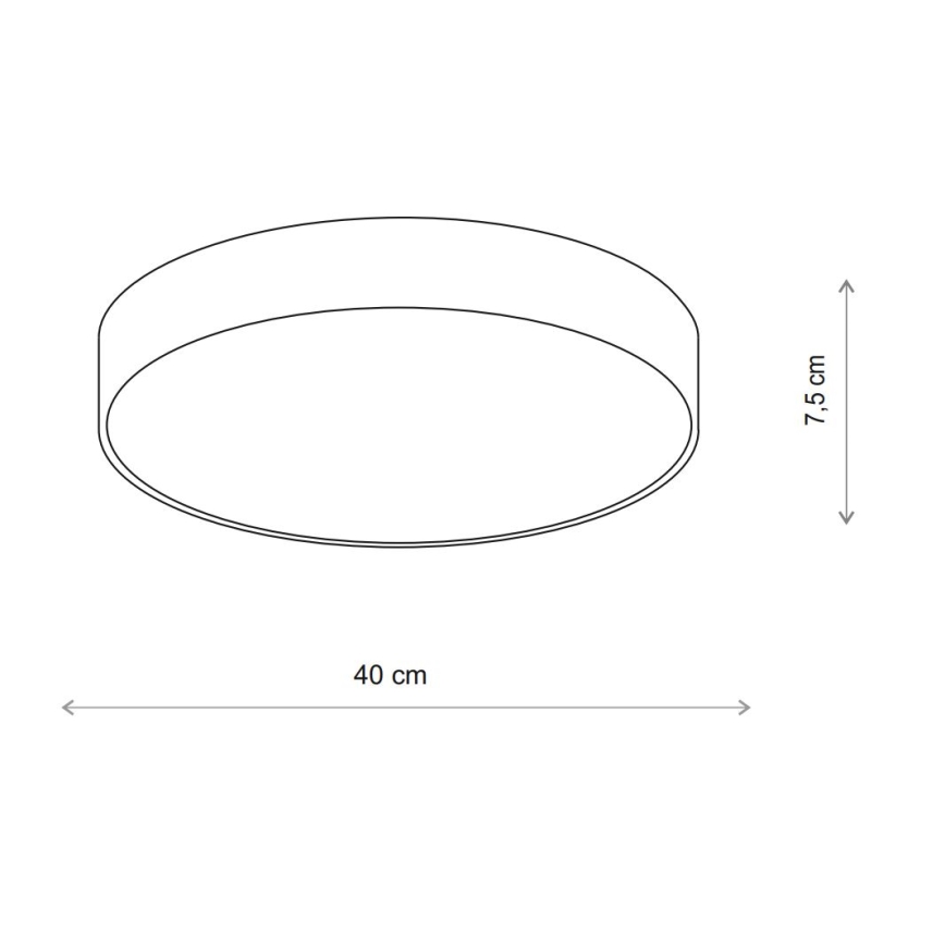 Brilagi - Plafón de exterior con sensor CLARE 3xE27/72W/230V diá. 40 cm IP54 beige