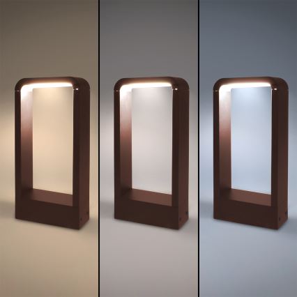 Brilagi - Lámpara exterior LED BARI LED/7W/230V 3000/4000/6000K marrón IP54 30 cm