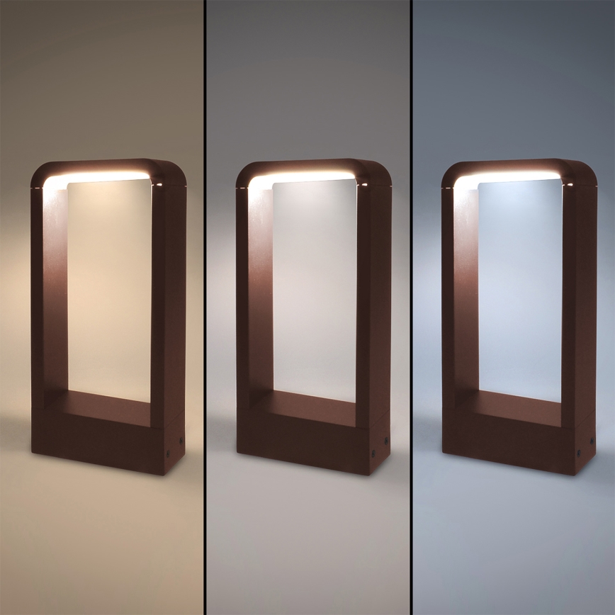 Brilagi - Lámpara exterior LED BARI LED/7W/230V 3000/4000/6000K marrón IP54 30 cm