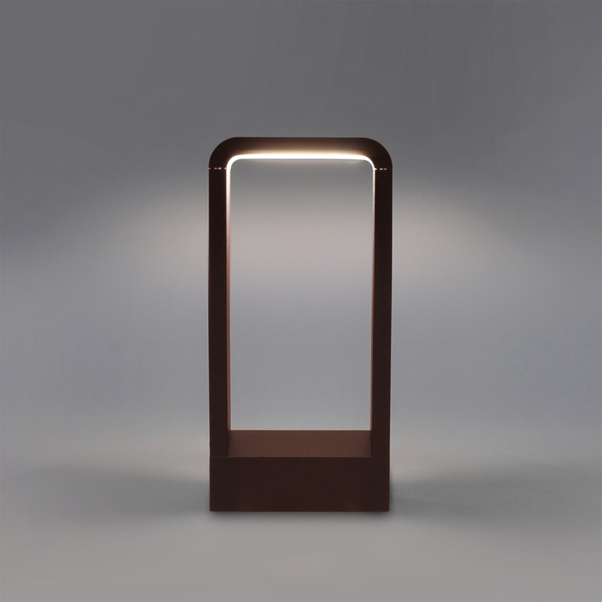 Brilagi - Lámpara exterior LED BARI LED/7W/230V 3000/4000/6000K marrón IP54 30 cm