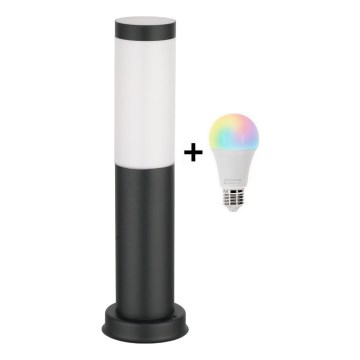 Brilagi - Lámpara exterior LED RGBW regulable 1xE27/15W/230V 2700-6500K IP44 40 cm negra