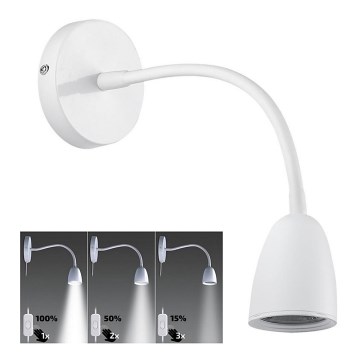 Brilagi - Lámpara flexible LED regulable LED/4W/230V blanca