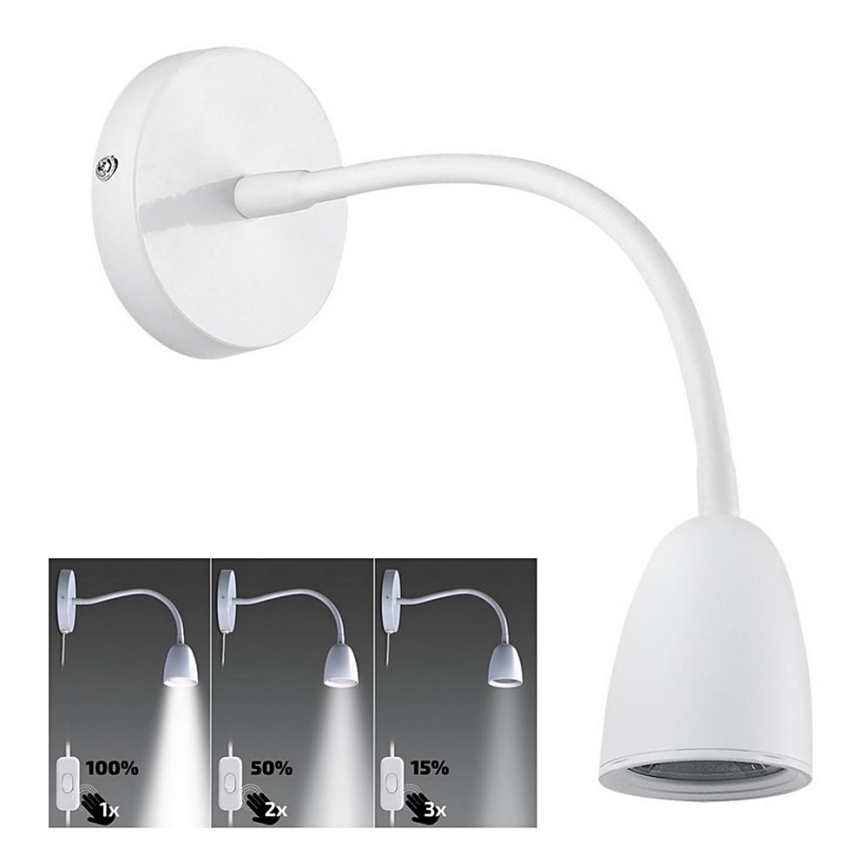 Brilagi - Lámpara flexible LED regulable LED/4W/230V blanca