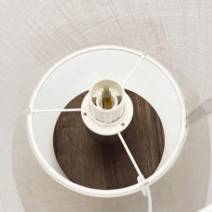 Brilagi - LED Lámpara de techo empotrada ANTHONY 1xE14/60W/230V roble nogal/blanco