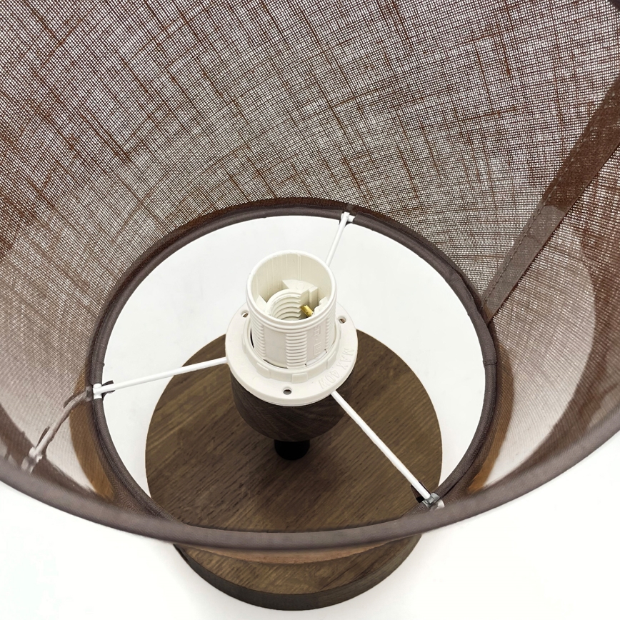 Brilagi - Lámpara de techo LED ANTHONY empotrada 1xE14/60W/230V roble nogal/marrón