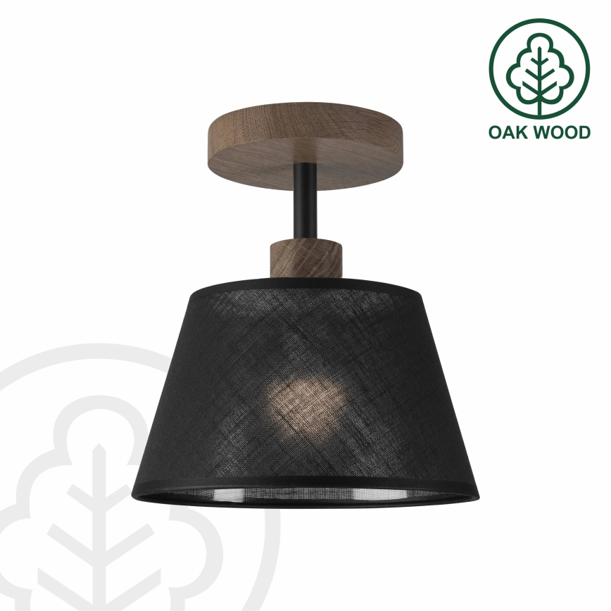Brilagi - LED Lámpara de techo empotrada ANTHONY 1xE14/60W/230V roble nogal/negro
