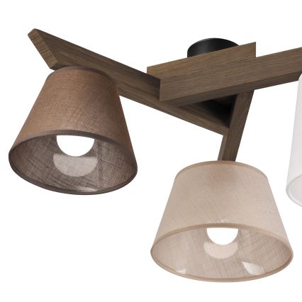 Brilagi - LED Lámpara de techo empotrada ANTHONY 3xE14/40W/230V roble nogal