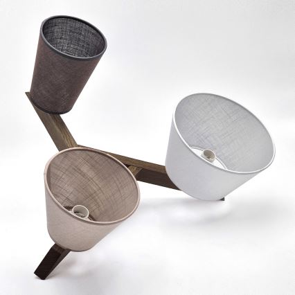 Brilagi - LED Lámpara de techo empotrada ANTHONY 3xE14/40W/230V roble nogal